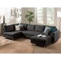 Voir la diapositive 1 : LISA DESIGN Rune - canapé panoramique - 7 places - style scandinave - gauche