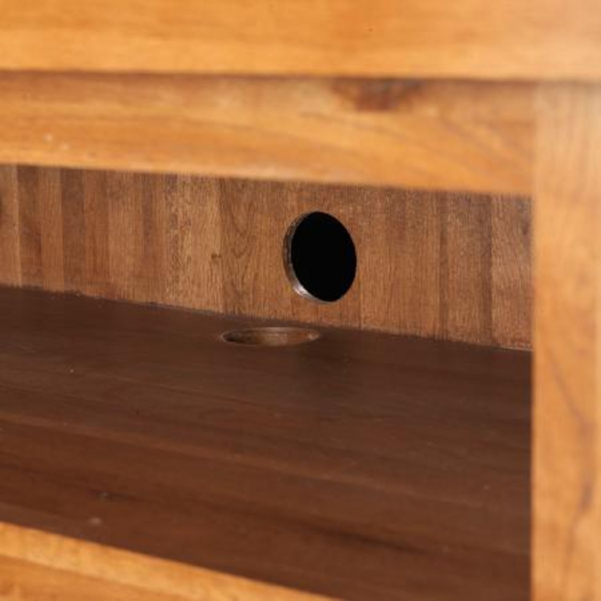 Meuble TV bois de chêne LA BRESSE