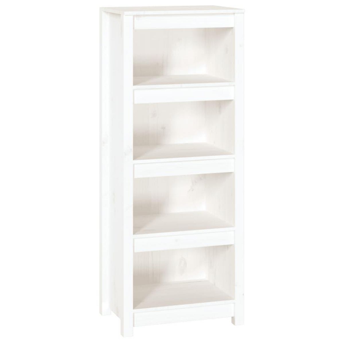 VIDAXL Bibliotheque Blanc 50x35x125,5 cm Bois de pin massif