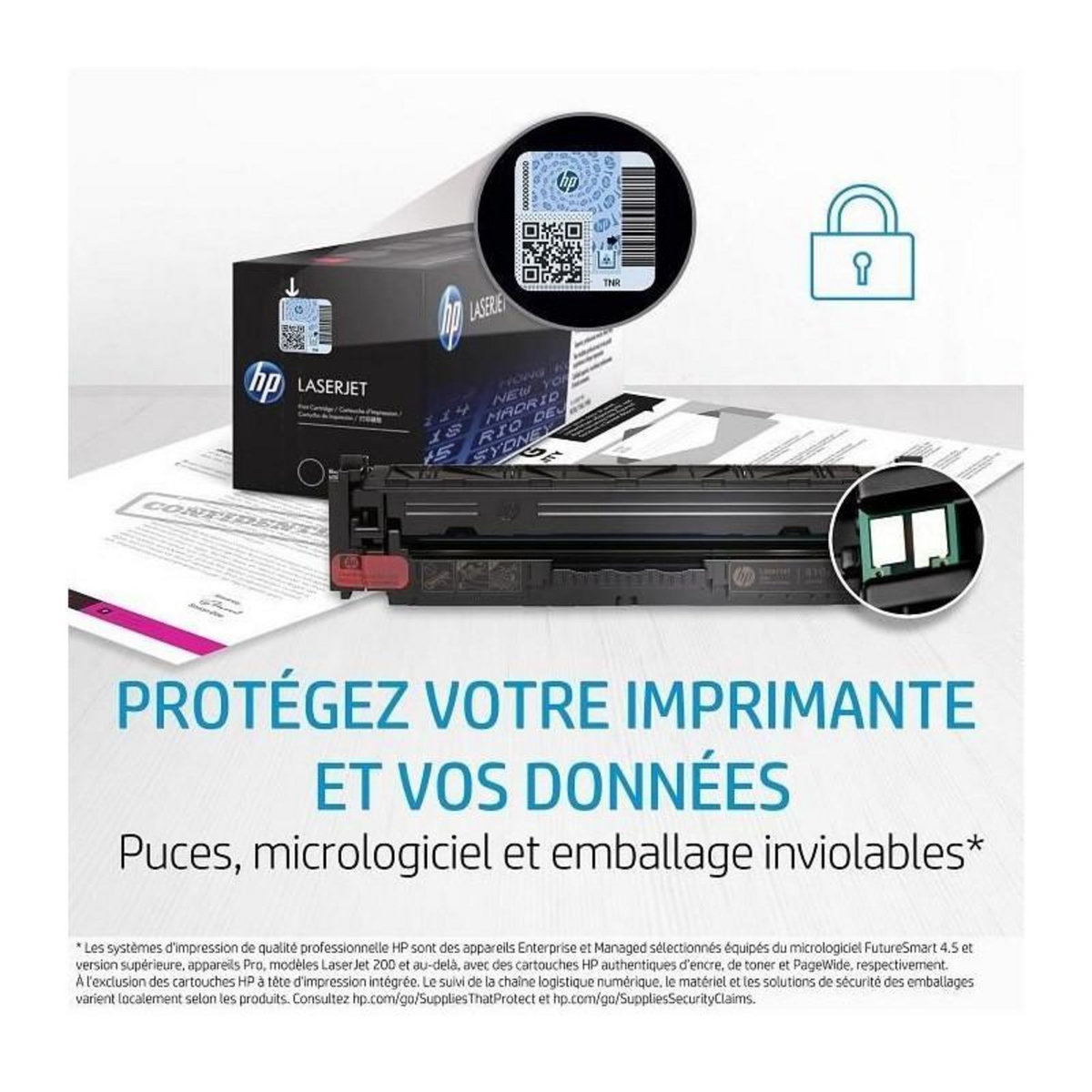 HP HP 125A Cartouche de toner noir LaserJet authentique (CB540A) pour HP Color LaserJet CM1312/CP1215/CP1217/CP1515/CP1518