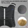 Voir la diapositive 5 : HOMCOM Gilet lesté 8 Kg - veste lestée de sport fitness - poche de rangement intégrée - Oxford noir