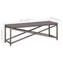Voir la diapositive 6 : VIDAXL Banc de jardin 120 cm Resine tressee Gris