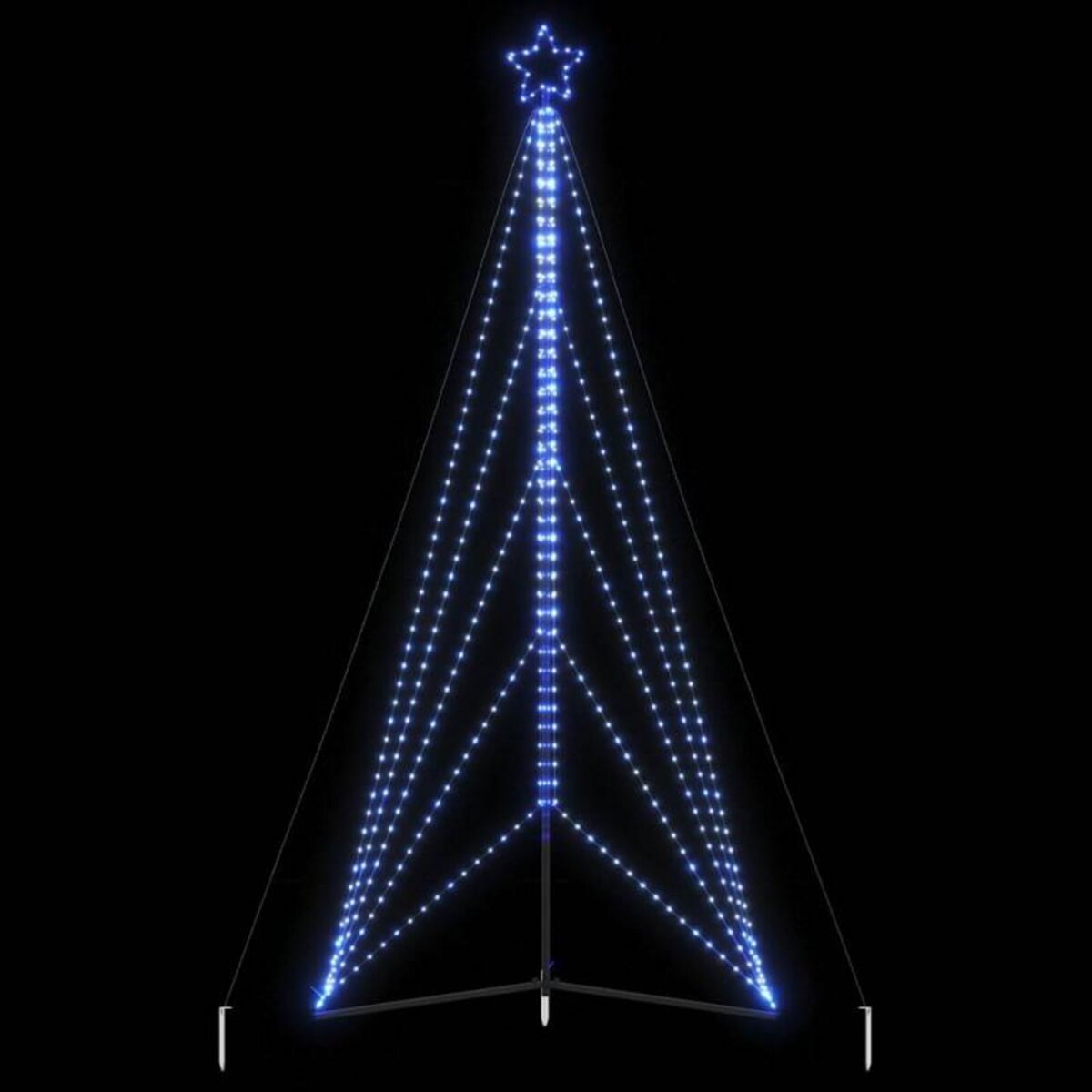 VIDAXL Guirlande de sapin de Noël 615 LED bleu 404,5 cm