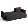 Voir la diapositive 4 : BEST MOBILIER Canopy - canapé d'angle réversible - 4 places - convertible avec coffre - en tissu texturé