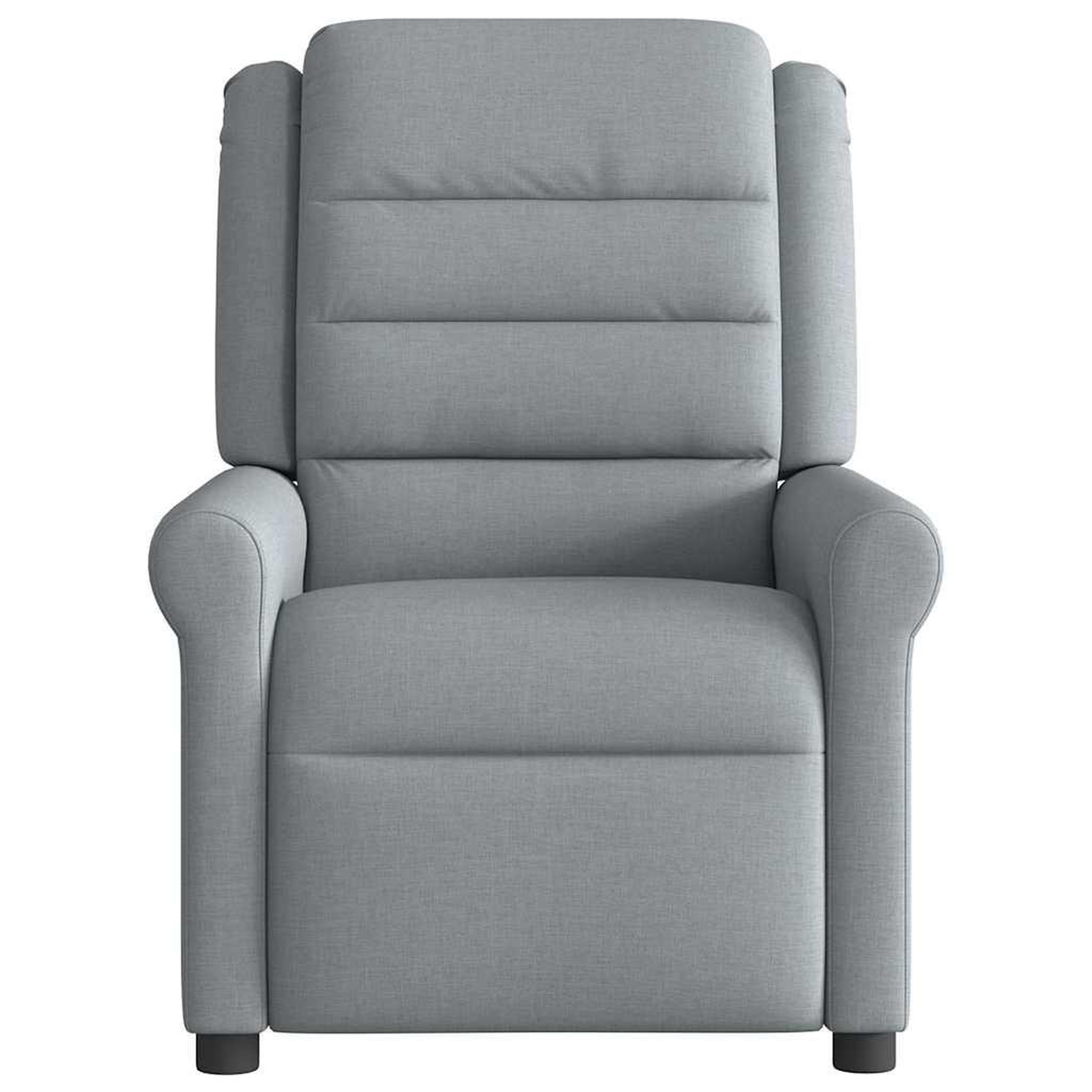 Voir la diapositive 3 : VIDAXL Fauteuil de massage inclinable Gris clair Tissu