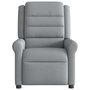 Voir la diapositive 3 : VIDAXL Fauteuil de massage inclinable Gris clair Tissu