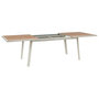 Voir la diapositive 4 : HESPERIDE Table de jardin extensible en aluminium effet bois 10 places PAVANE