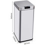 Voir la diapositive 2 : Kitchen move Poubelle automatique 50l inox - bat-d750