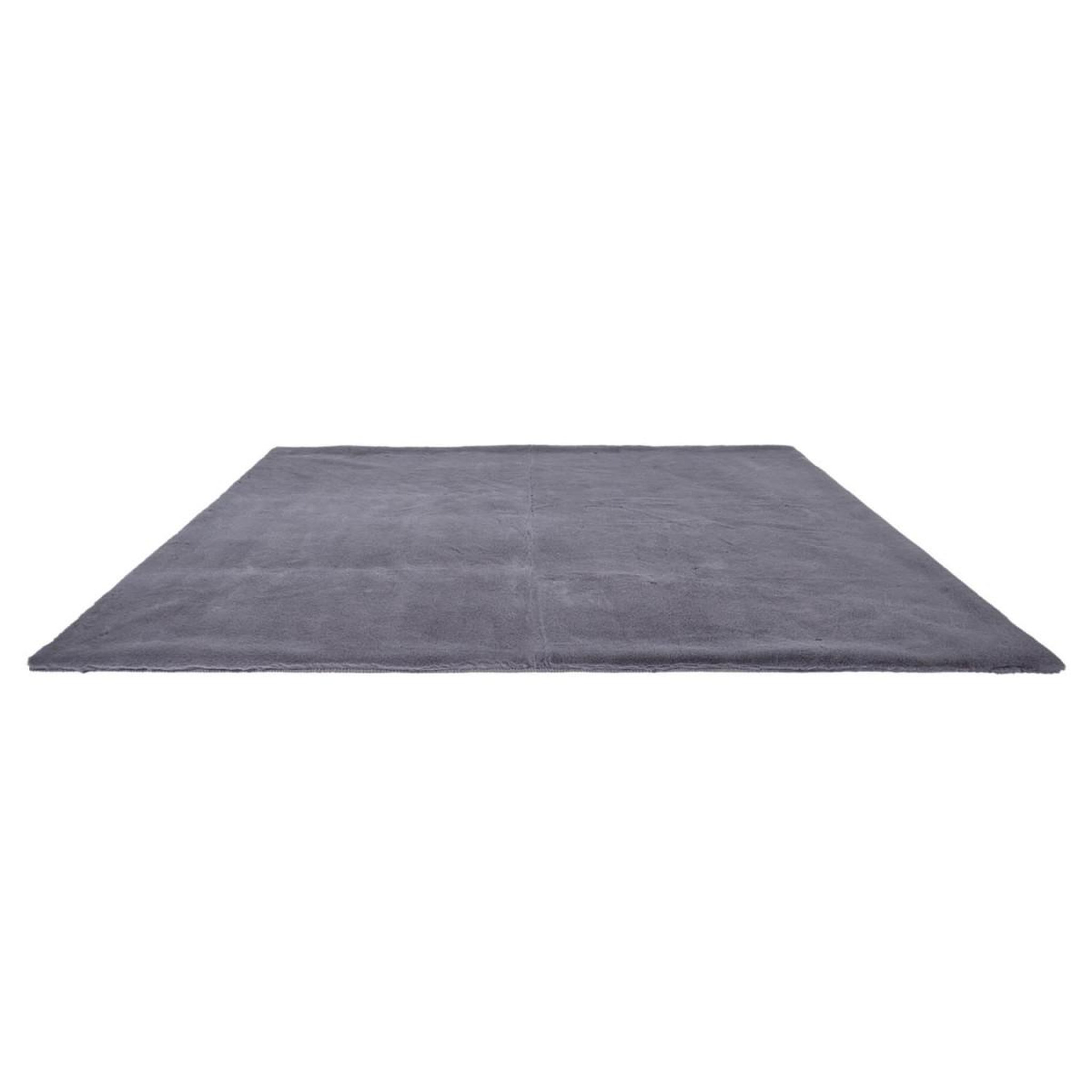 Voir la diapositive 2 : The Home Deco Factory Tapis imitation fourrure  fin  120x170cm gris