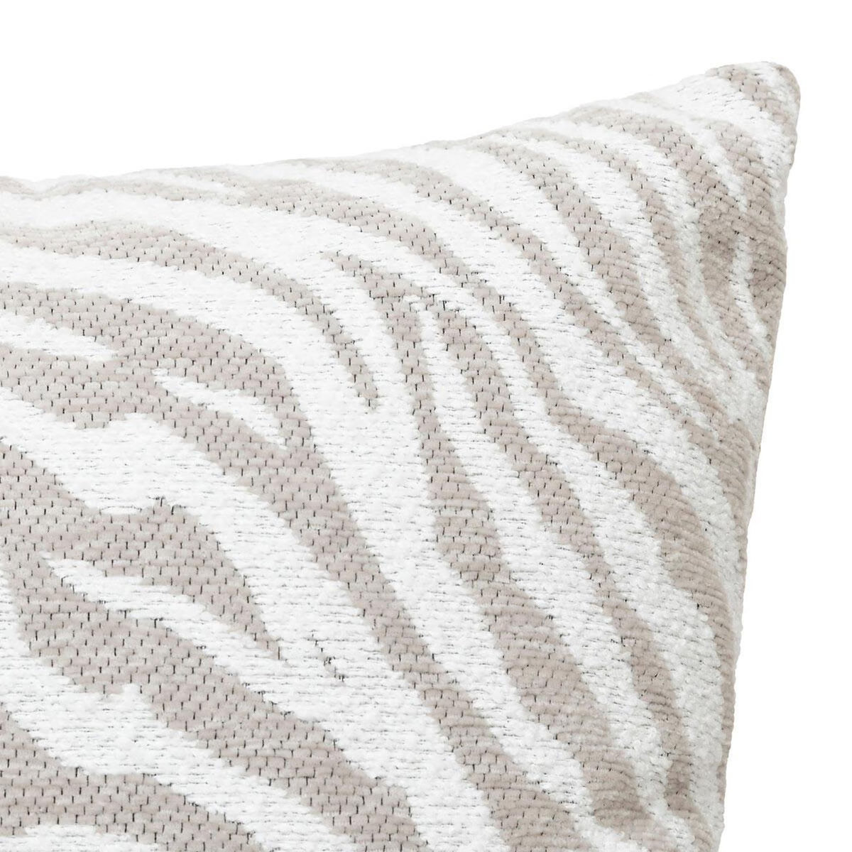 ATMOSPHERA Housse de Coussin Chenille  Jeni  40x40cm Beige Lin