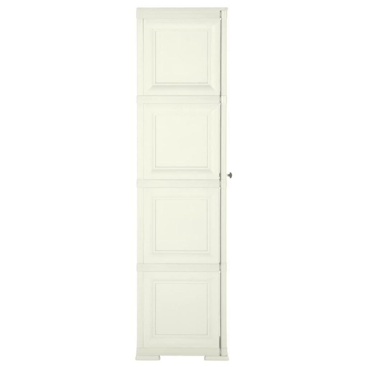 VIDAXL Armoire plastique 40x43x164 cm design bois glace a la vanille