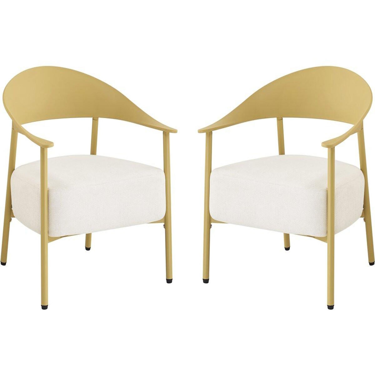 Habitat et Jardin Lot de 2 fauteuils de jardin en plastique  Céora  - Jaune