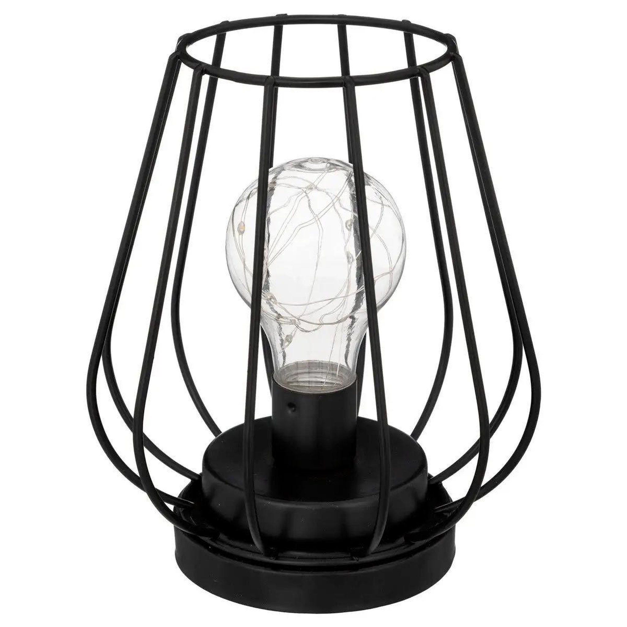 ATMOSPHERA Lampe à poser en métal microled  luz  17cm noir