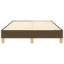 Voir la diapositive 5 : VIDAXL Cadre de lit sans matelas marron fonce 120x200 cm tissu