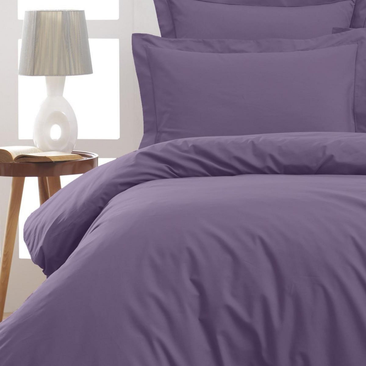 Sensei Maison Lot de 2 taies d'oreiller en percale de coton SOFT PERCALE