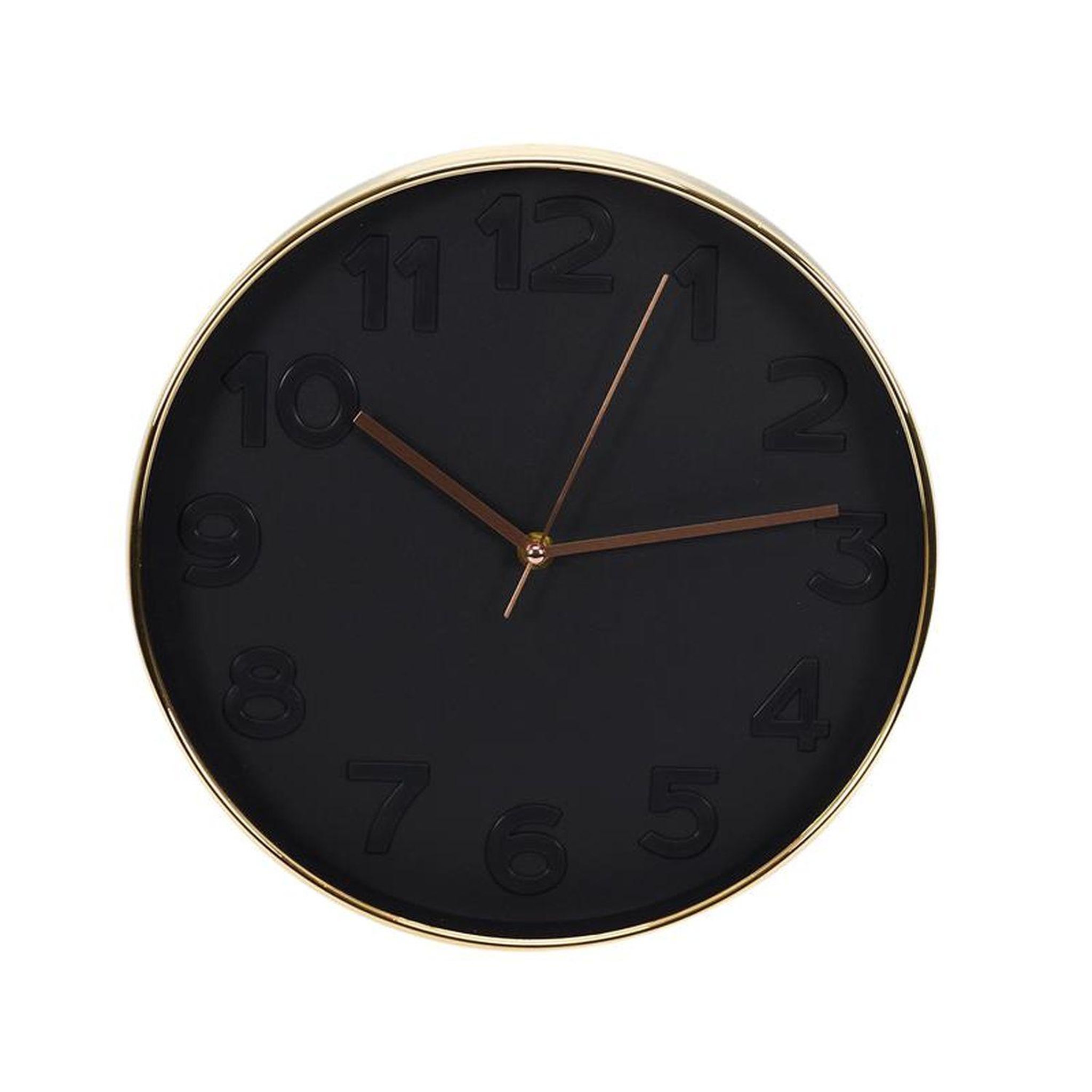 Voir la diapositive 3 : The Home Deco Factory Horloge ronde deco chic - diam. 30,5 cm