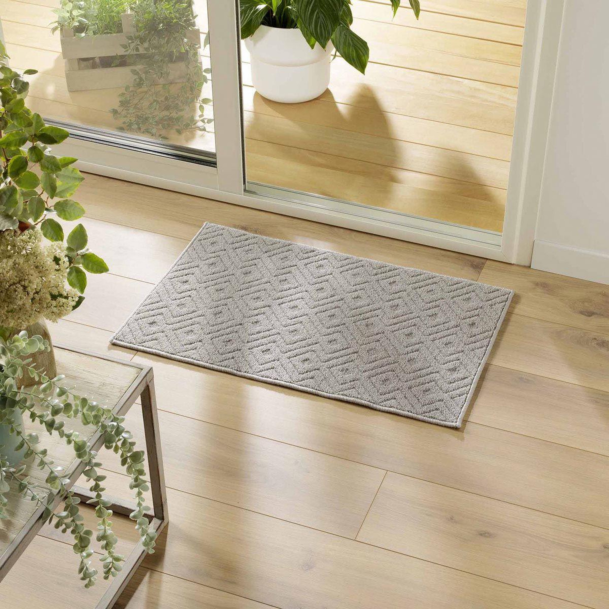 Voir la diapositive 4 : Douceur d'Intérieur Tapis Multi-Usage Tissé  Losi  50x80cm Gris