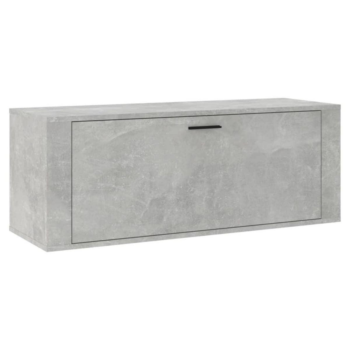 VIDAXL Armoire a chaussures murale Gris beton 100x35x38 cm