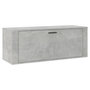 Voir la diapositive 2 : VIDAXL Armoire a chaussures murale Gris beton 100x35x38 cm