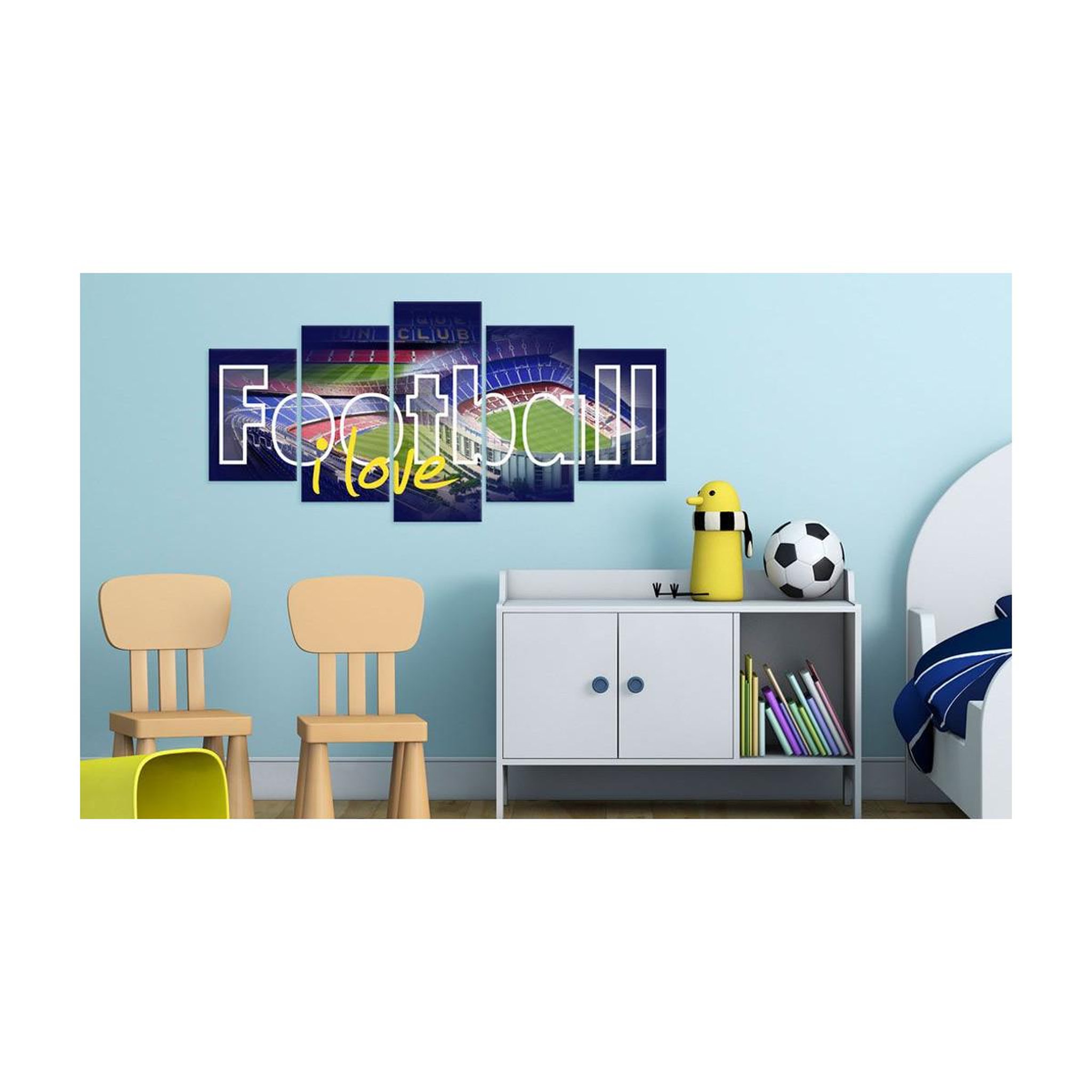 Voir la diapositive 2 : Paris Prix Tableau imprimé  football my love