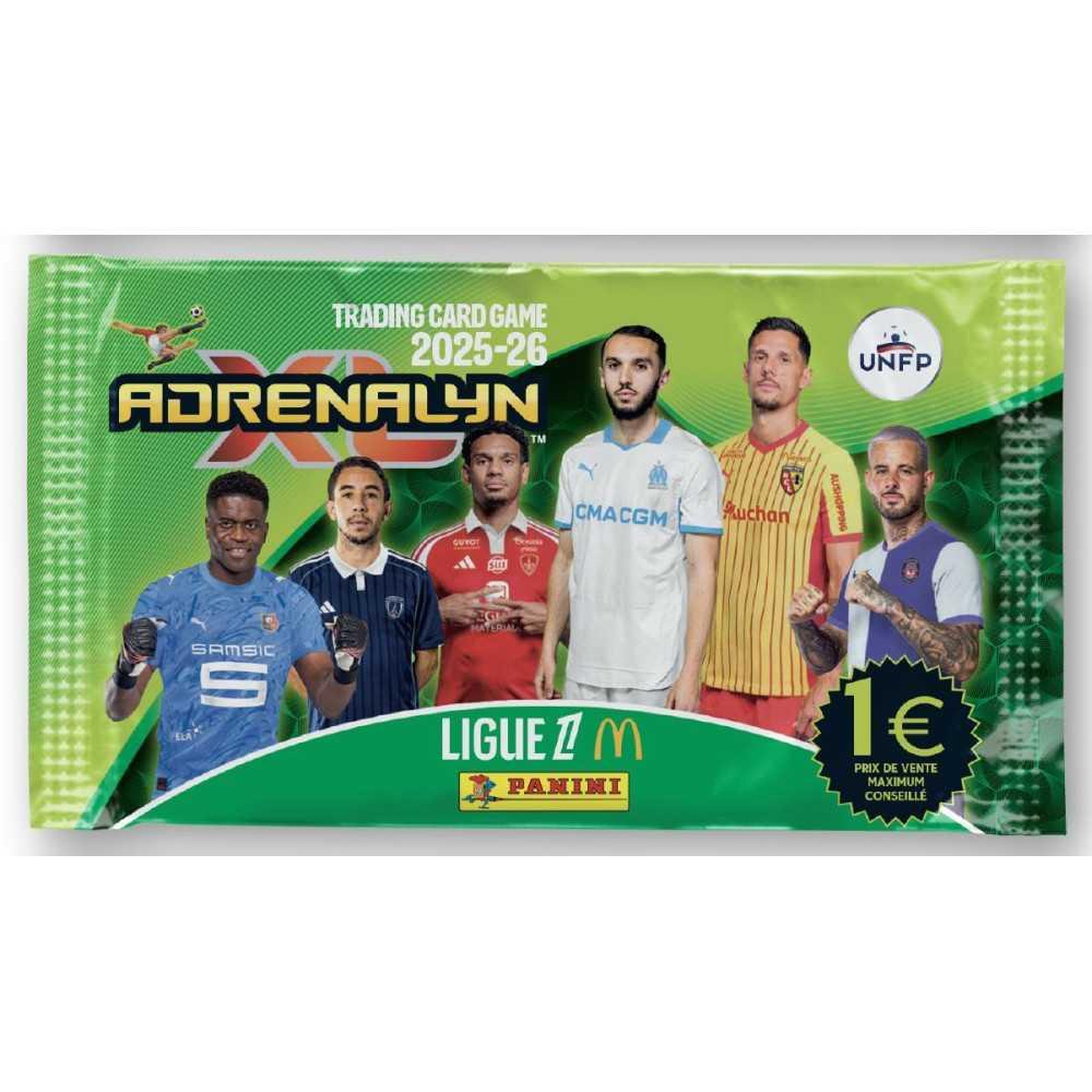 Voir la diapositive 2 : Panini Boîte de 50 pochettes - PANINI - TCG ADRENALYN LIGUE 1 Mc Donald's 2025/26 - 300 cartes