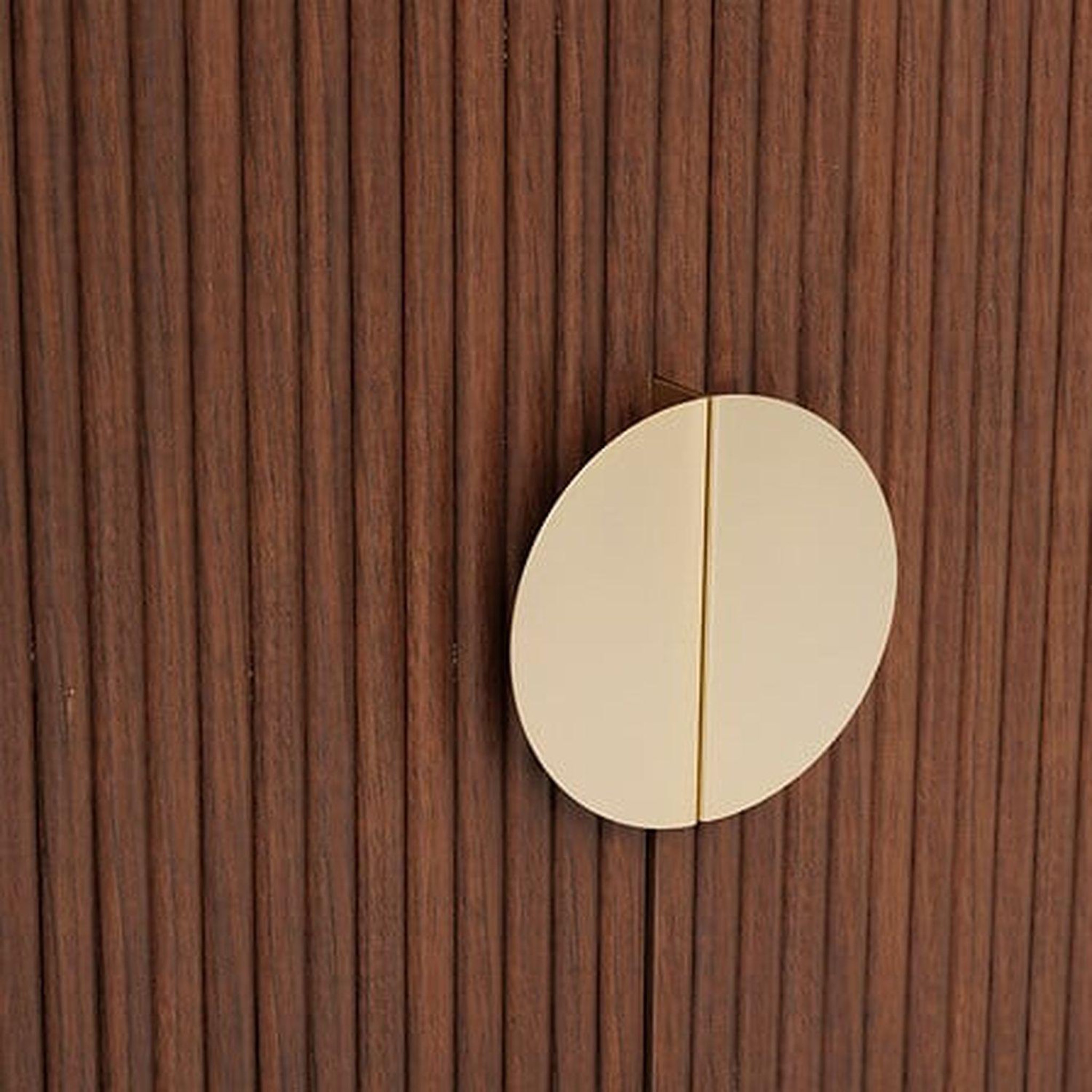 Voir la diapositive 4 : ATMOSPHERA Buffet 2 portes effet noyer wany - marron
