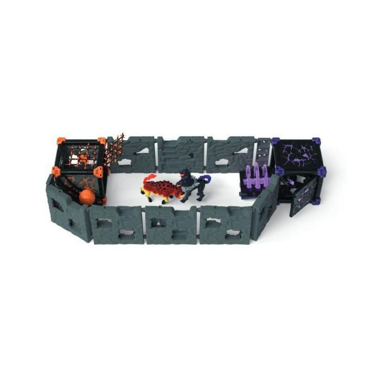 Schleich BattleCave Arena: Lave vs Ténebres, arene de combat pour figurines Eldrador, SCHLEICH 42673 Eldrador Creatures, des 7 ans