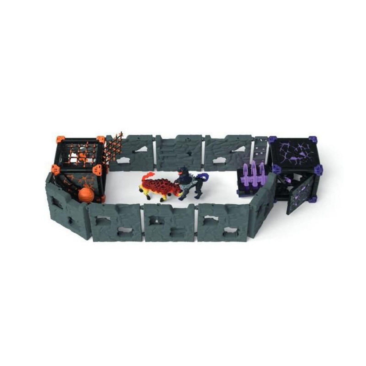 Schleich BattleCave Arena: Lave vs Ténebres, arene de combat pour figurines Eldrador, SCHLEICH 42673 Eldrador Creatures, des 7 ans