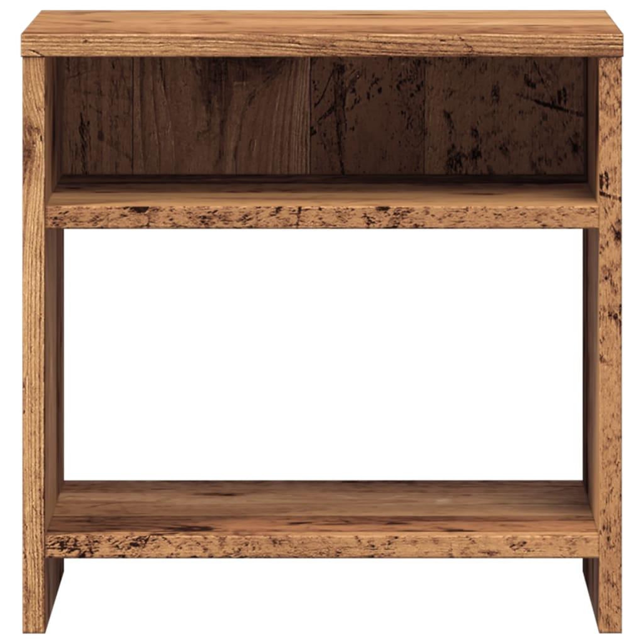 Voir la diapositive 5 : VIDAXL Table de chevet vieux bois 40x30x40 cm bois d'ingenierie