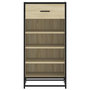 Voir la diapositive 4 : VIDAXL Etagere a chaussures chene sonoma 48x38x97,5 cm bois ingenierie