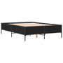 Voir la diapositive 3 : VIDAXL Cadre de lit sans matelas noir 150x200 cm