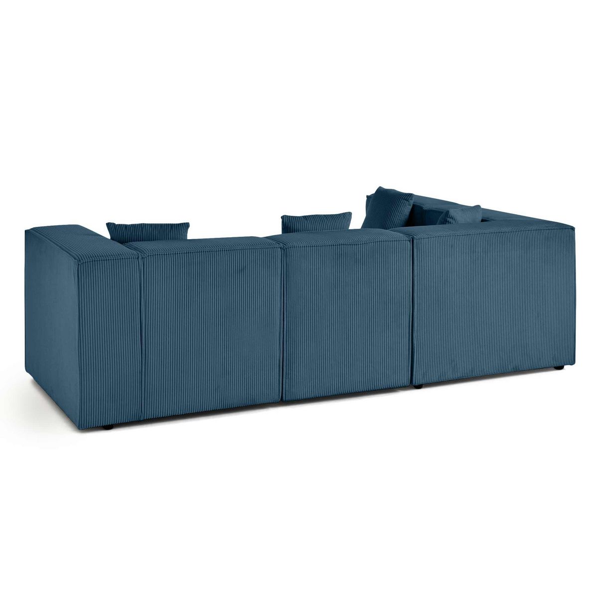 LISA DESIGN Arty - canapé modulable d'angle gauche 4 places - en velours côtelé