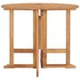 Voir la diapositive 2 : VIDAXL Table a dîner pliable de jardin Ø90x75 cm Bois de teck solide