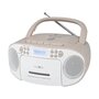 Voir la diapositive 1 : REFLEX Boombox Reflexion RCR2260DAB/PK blanc et rose avec lecteur CD, DAB+, port USB et lecteur cassette