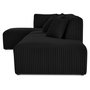 Voir la diapositive 3 : LISA DESIGN Victoire - canapé modulable d'angle gauche 5 places en velours côtelé grosses côtes