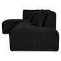 Voir la diapositive 3 : LISA DESIGN Victoire - canapé modulable d'angle gauche 5 places en velours côtelé grosses côtes