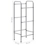 Voir la diapositive 6 : VIDAXL Etagere de rangement pour 3 caisses Argente 50x33x116 cm Acier