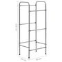 Voir la diapositive 6 : VIDAXL Etagere de rangement pour 3 caisses Argente 50x33x116 cm Acier