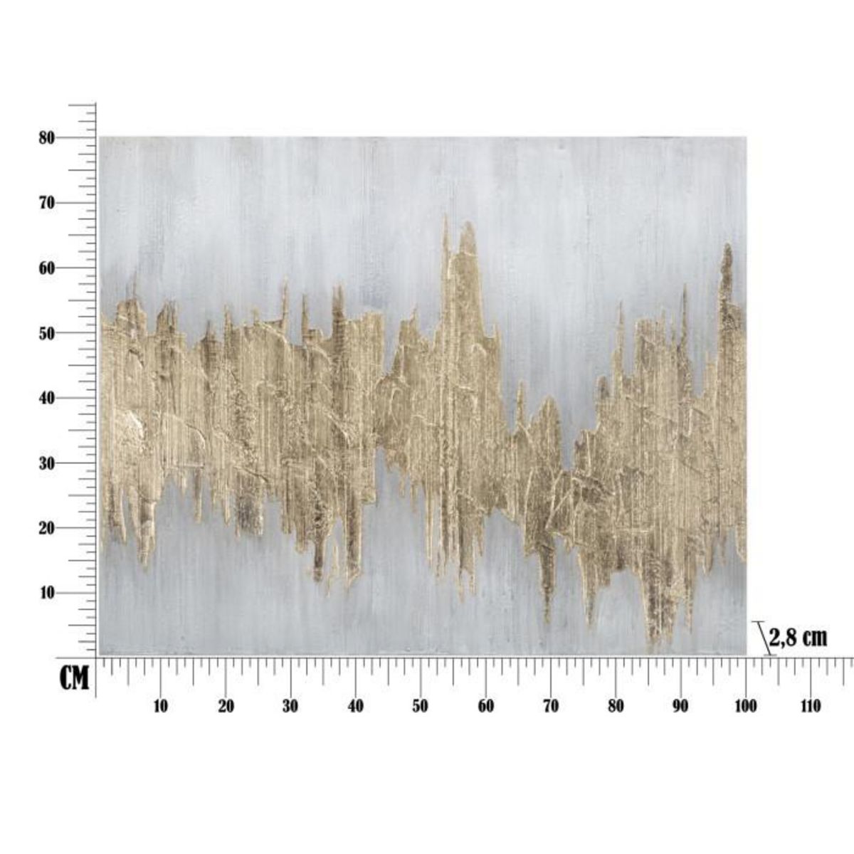 Paris Prix Toile Peinture Déco  Goldage  80x100cm Multicolore