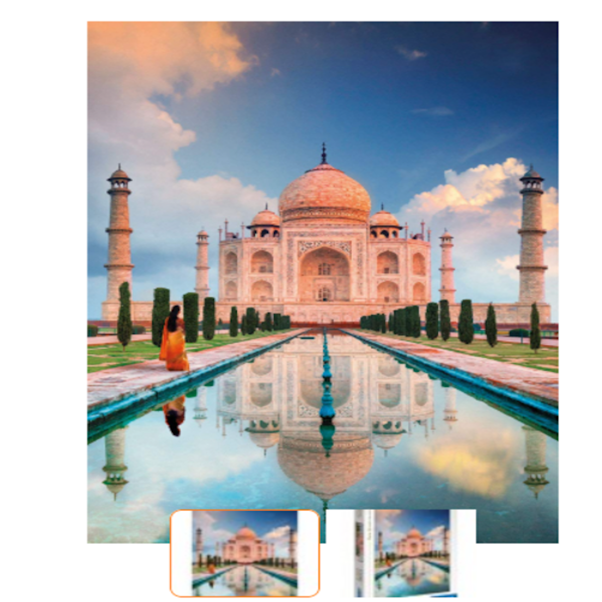 CLEMENTONI Puzzle adulte 1500 pièces – Taj Mahal – Monument de l’Inde – Puzzle déco voyage – Avec poster inclus – Clementoni