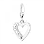Voir la diapositive 1 : SC CRYSTAL Charm Coeur SC Crystal orné de Cristaux scintillants
