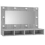 Voir la diapositive 3 : VIDAXL Armoire a miroir avec LED Sonoma gris 90x31,5x62 cm