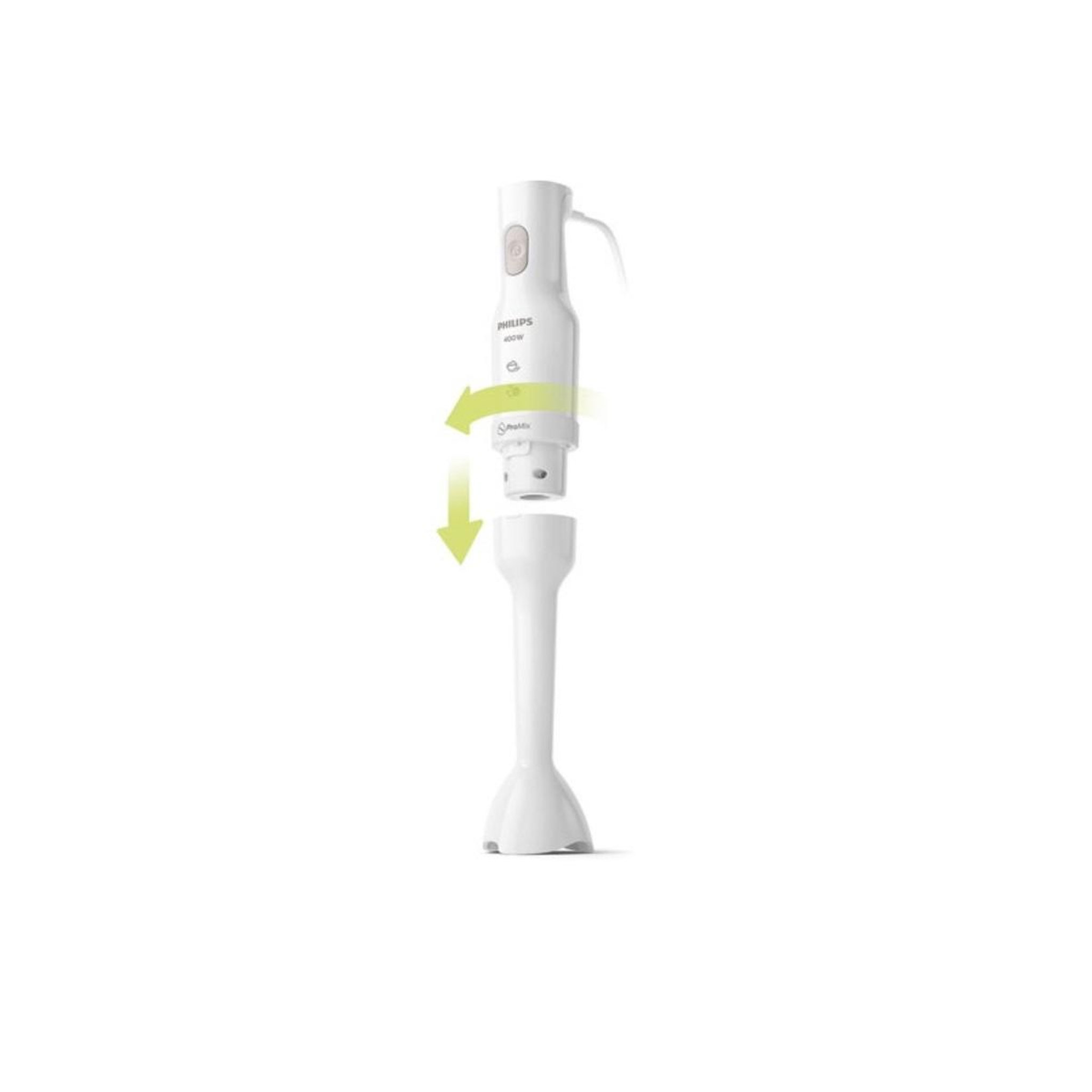 Voir la diapositive 3 : Philips Mixeur plongeant 400w blanc - hr2520/00