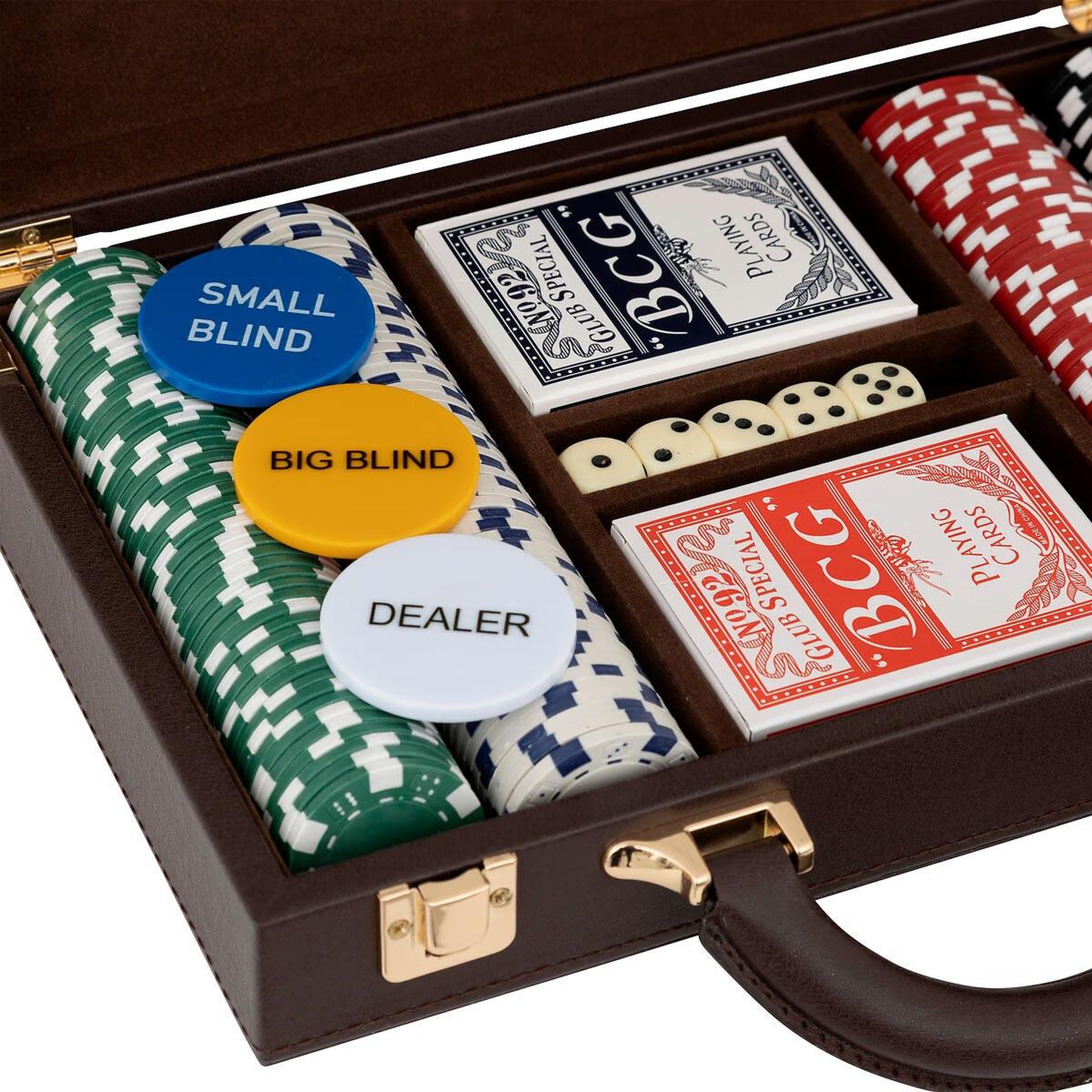 Voir la diapositive 3 : ATMOSPHERA Mallette de poker  jule  30cm marron