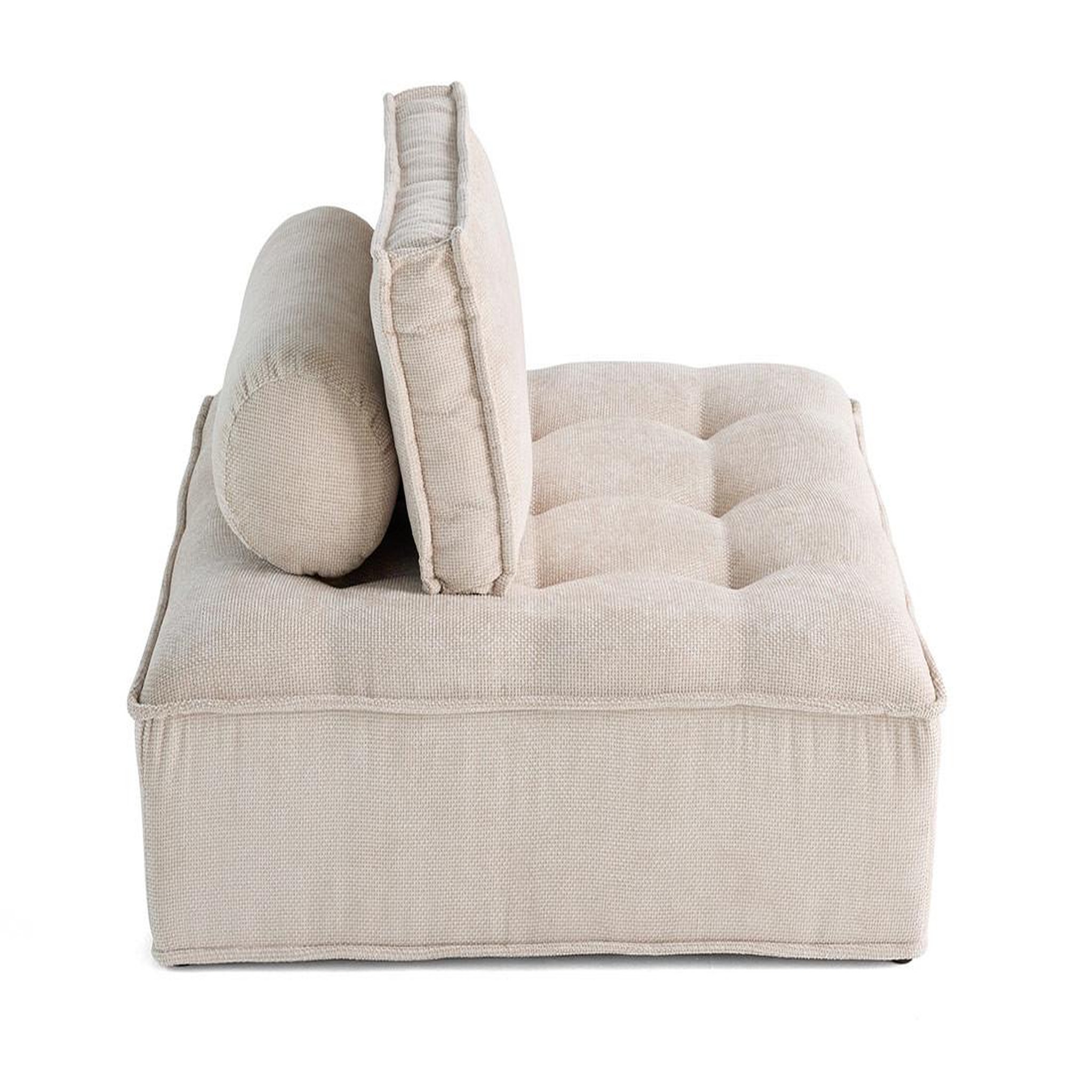 Voir la diapositive 2 : BEST MOBILIER Marisol - module d'assise - velours texturé