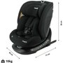 Voir la diapositive 4 : NANIA Siege Auto  isofix - NANIA - PHoeNIX - Groupe 0/1/2/3 - I-Size - Pivotant - Inclinable - Réducteur - Noir