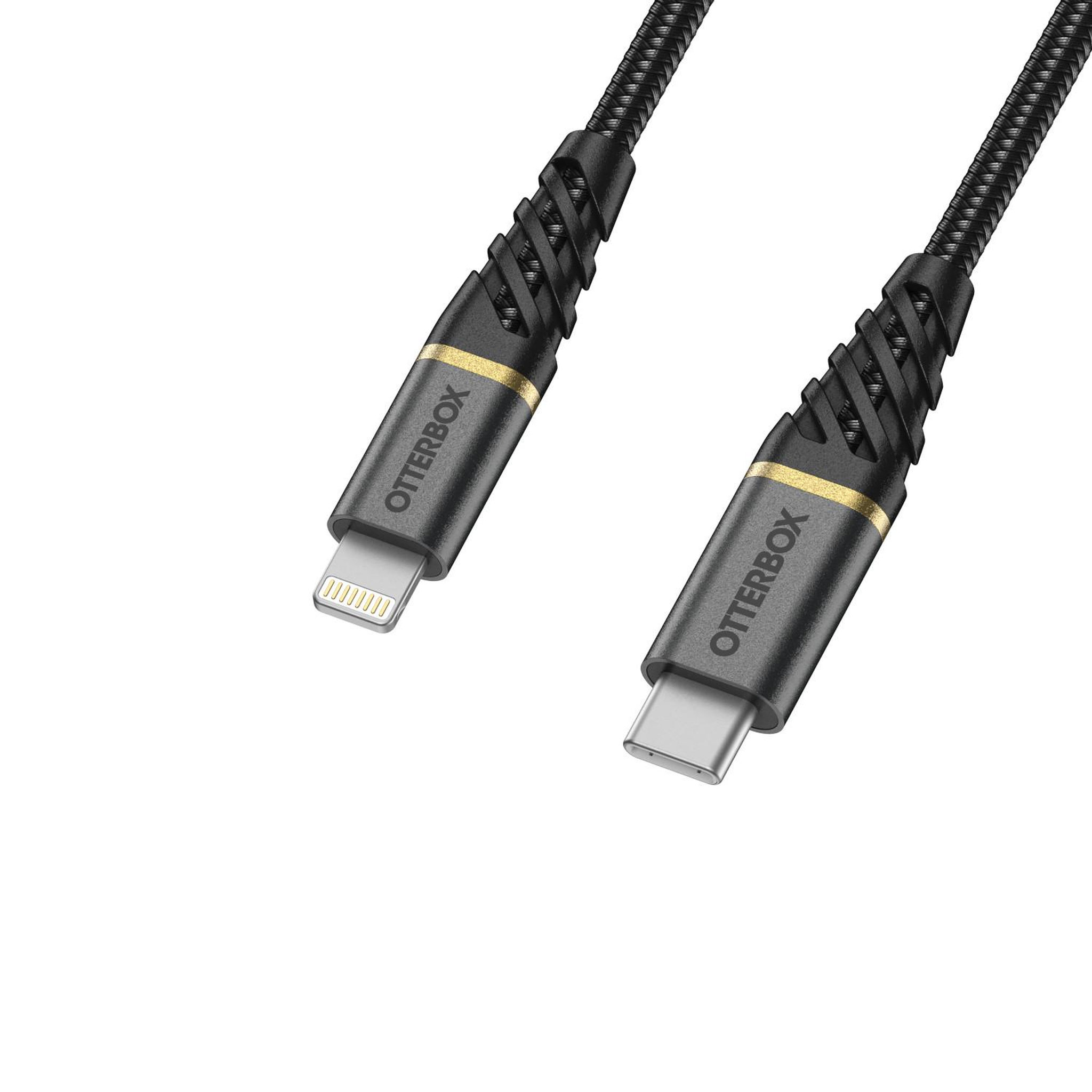 Otterbox OtterBox Premium Cable USB C-Lightning 1M USB-PD, noir