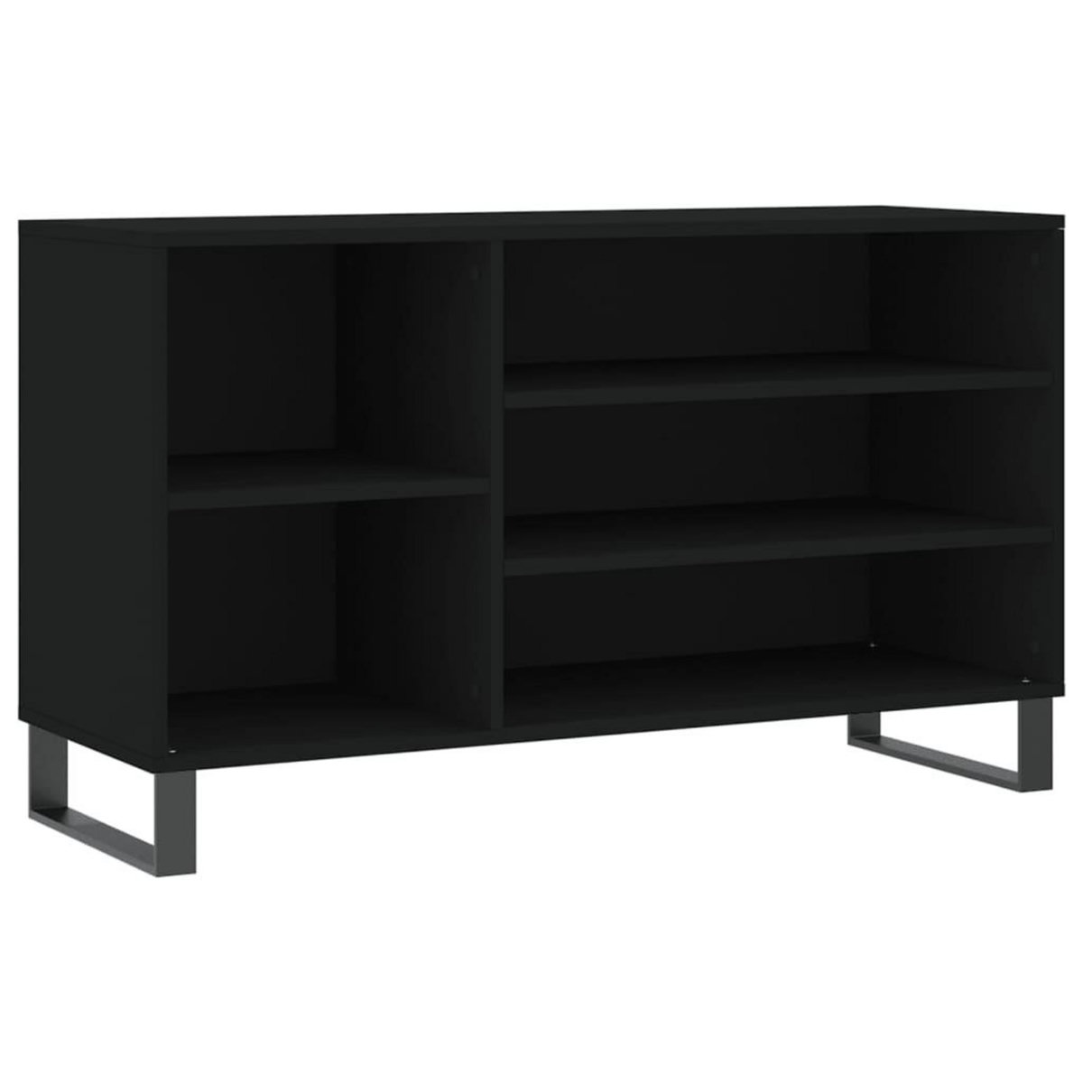 VIDAXL Armoire a chaussures Noir 102x36x60 cm Bois d'ingenierie