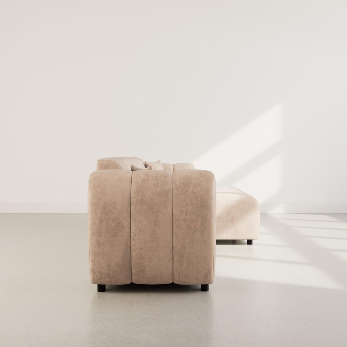 LISA DESIGN Curtis - canapé d'angle droit 4 places en simili