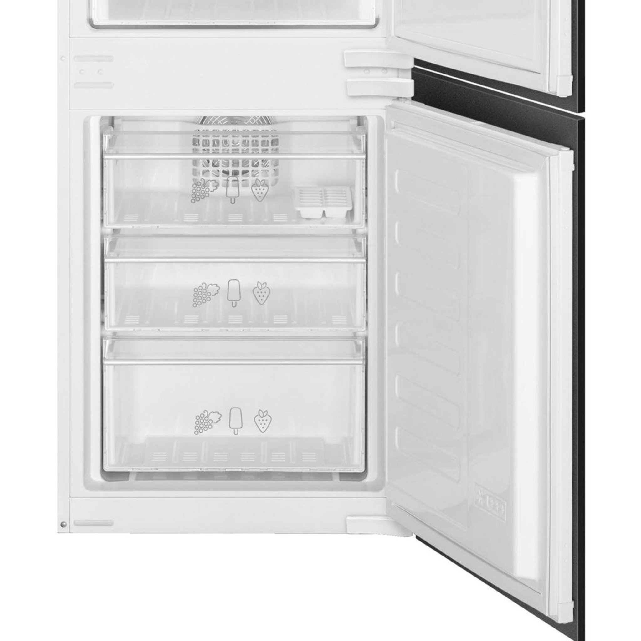 Voir la diapositive 4 : SMEG Réfrigérateur combiné encastrable c8194tne